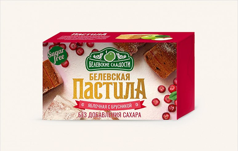  Пастила  200г диетическая с КЛЮКВОЙ, НОВЫЙ ФОРМАТ (4*50г)    в Ивантеевке