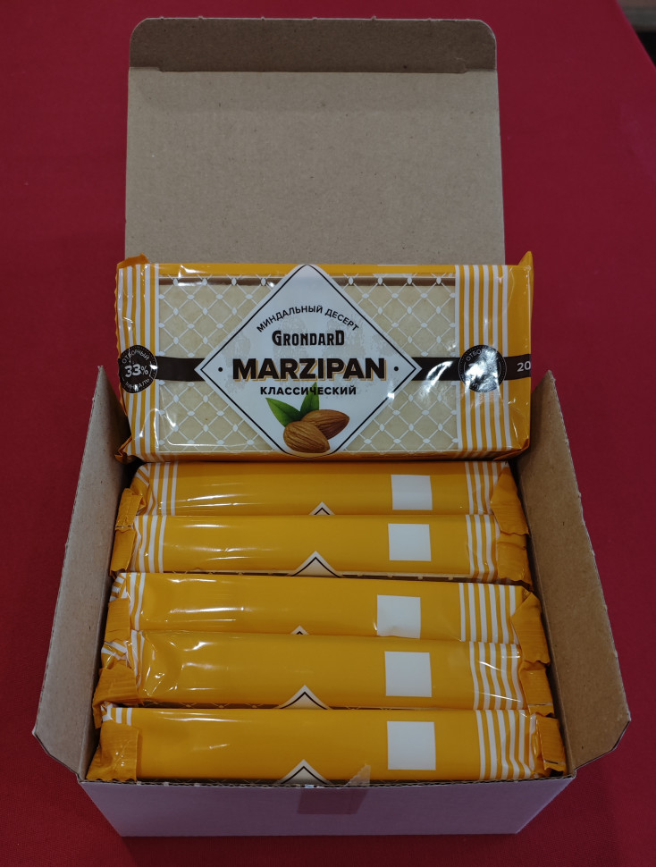  TM Grondard      (11133) Марципан 33%, (блок 6 шт по 200г)             в Ивантеевке